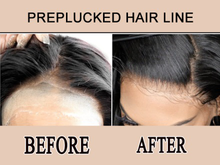 Additional Service to Do Pre-Plucked Hairline ( For Wigs Without  Pre-Plucked Hairline Only)