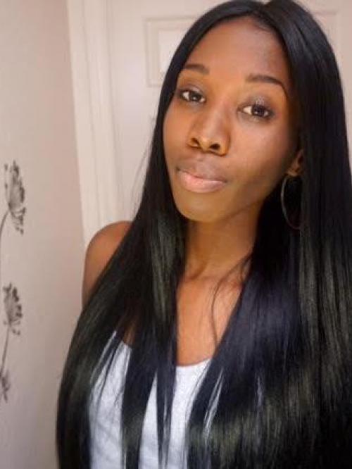 CLAERANCE SALE -24 INCH 130% DENSITY #1B FULL LACE WIG-HH1078 - Home ...