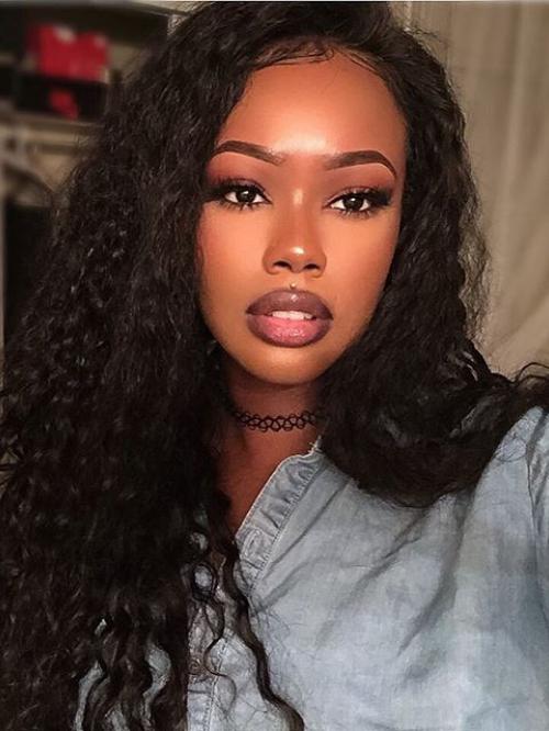 Jessica White Inspired Brazilian Virgin Human Hair Curly Full Lace Wig ...