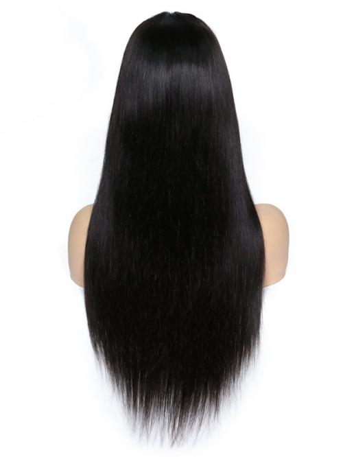 Stock Long Straight Human Hair Full Lace Wig With Bang-Straight-SC037 ...