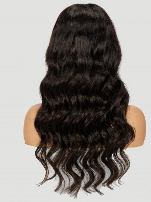 WAVY 4*4 LACE CLOSURE HUMAN HAIR WIG WITH BANG-CL010 - Home - DivasWigs.com